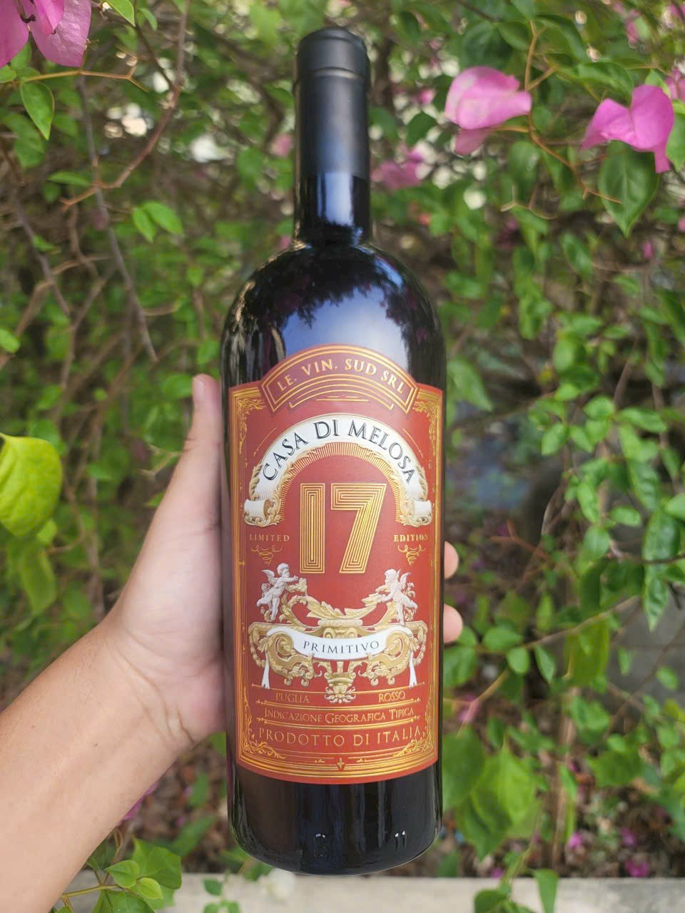 RƯƠU VANG Ý CASA DI MELOSA PRIMITIVO 17%-GIÁ RẺ