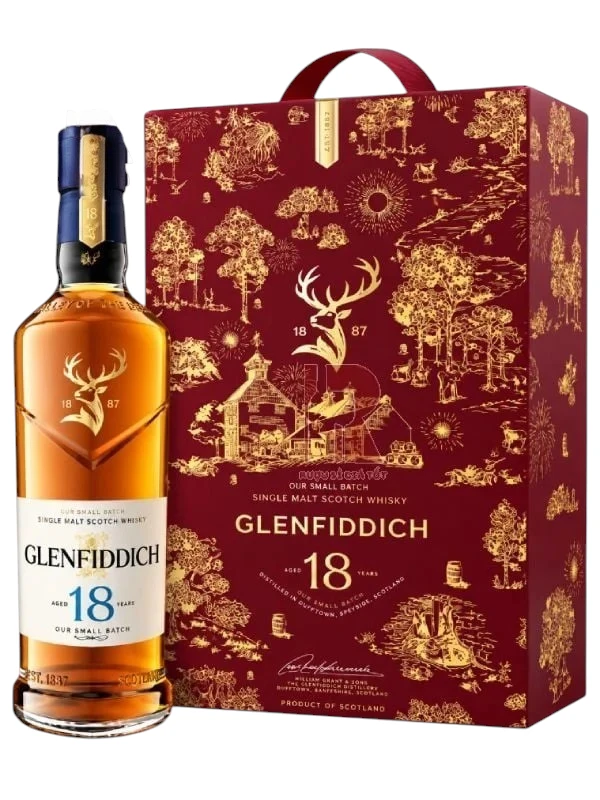 Rượu Glenfiddich 18 Năm Hộp Quà Tết 2027 Chính Hãng