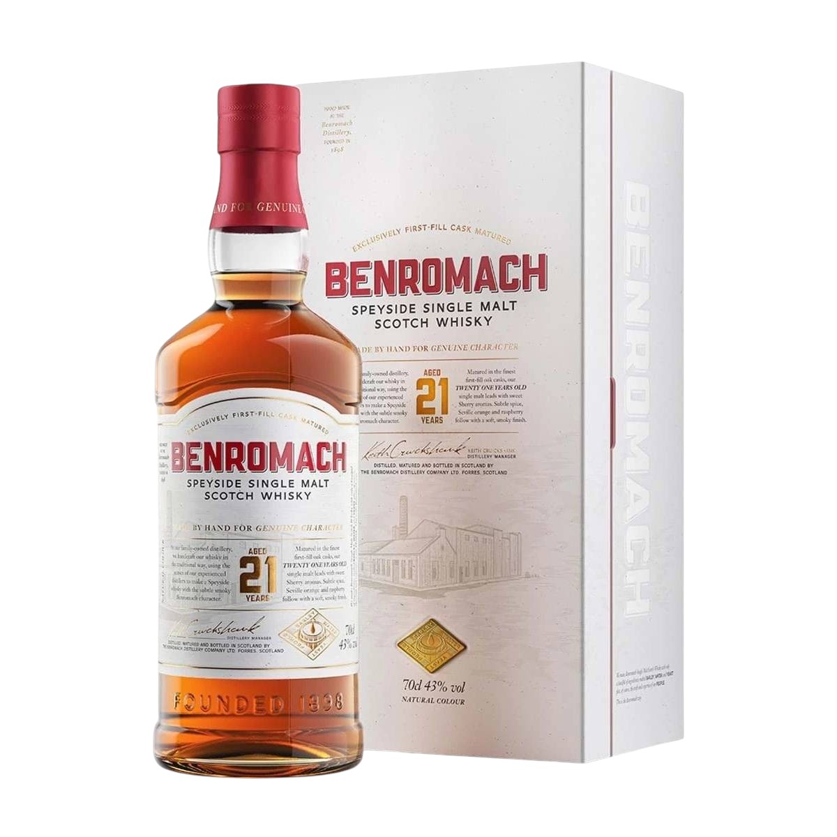 Rượu Benromach 21 Năm Chính Hãng