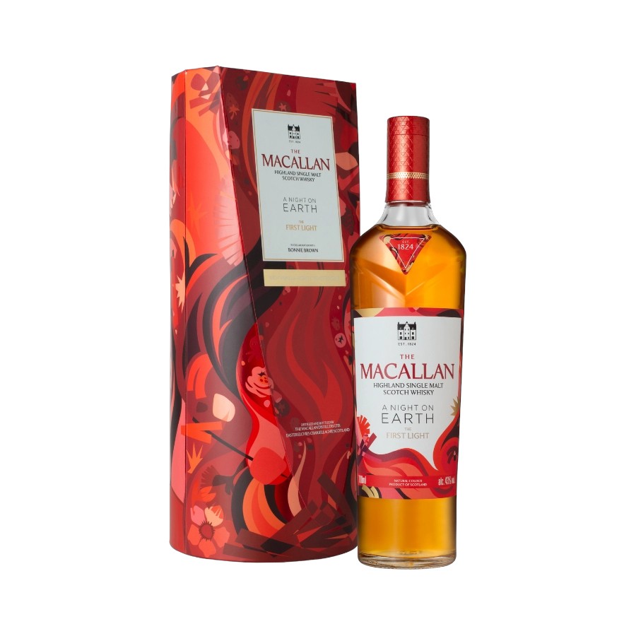 Rượu Macallan A Night On Earth The First Light Hôp Qùa tết 2026 Chính Hãng