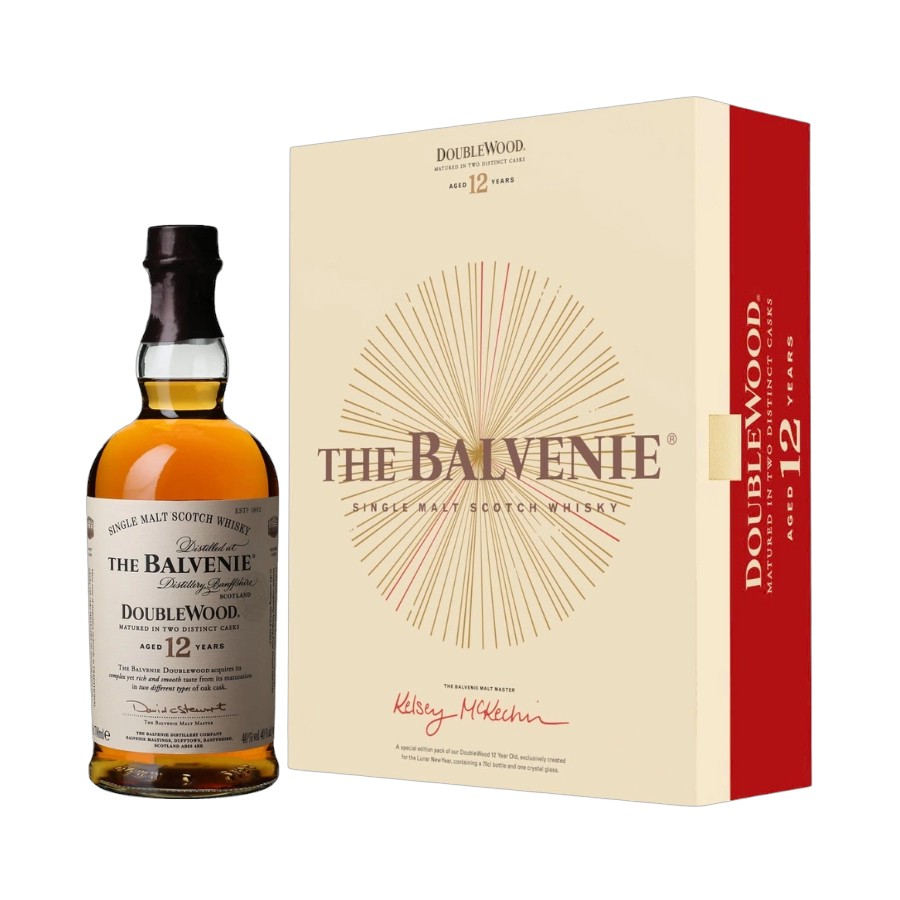 Rượu The Balvenie 12 Double Wood Hộp Quà Tết 2026