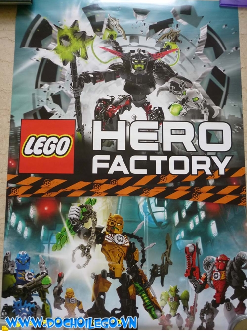 Tặng Poster LEGO Herofactory 4.0, Technic, Cars 2012 hoặc lịch thi đấu bóng đá khi mua LEGO 