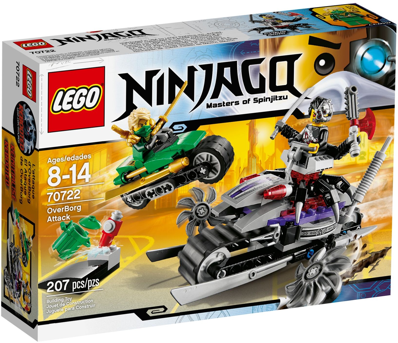 70722 LEGO Ninjago  OverBorg Attack - Đồ chơi xếp hình Ninjago