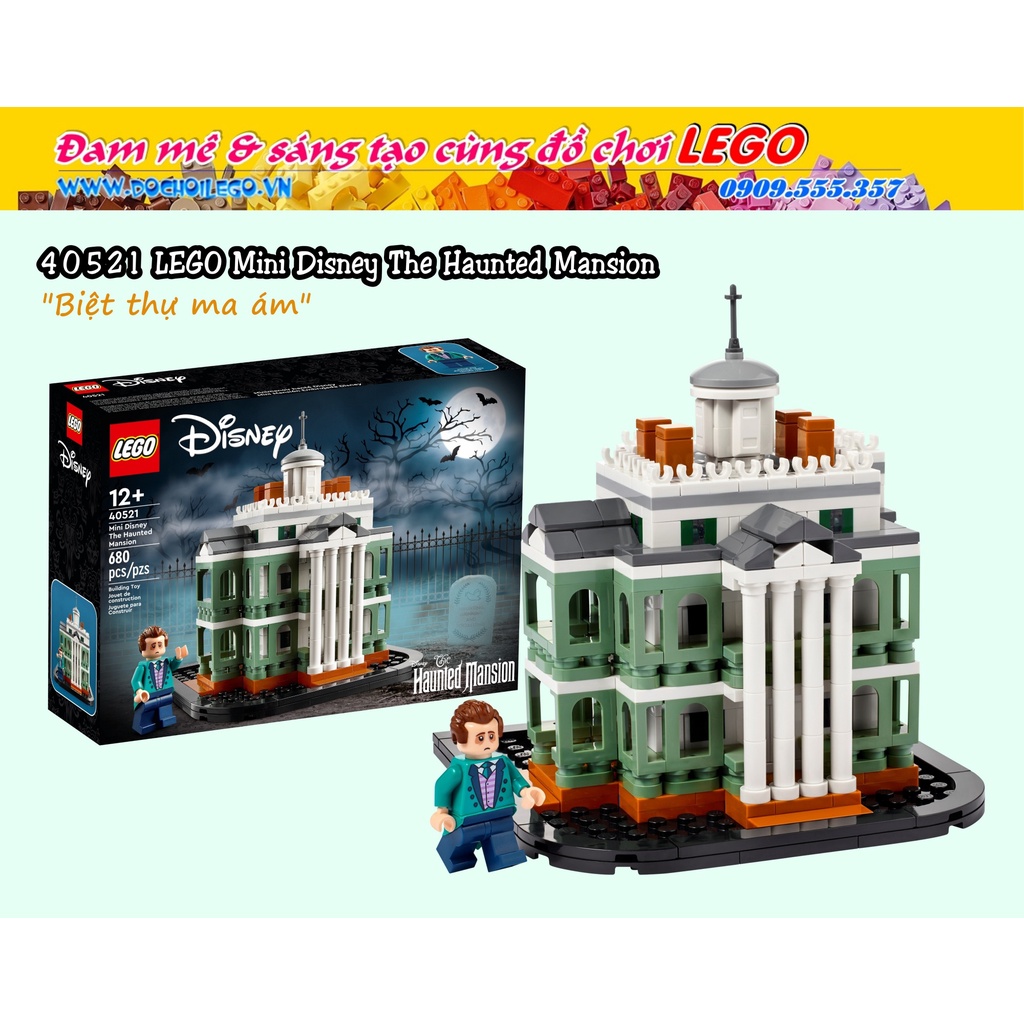 40521 LEGO Mini Disney The Haunted Mansion - Mô hình trưng bày thu nhỏ 