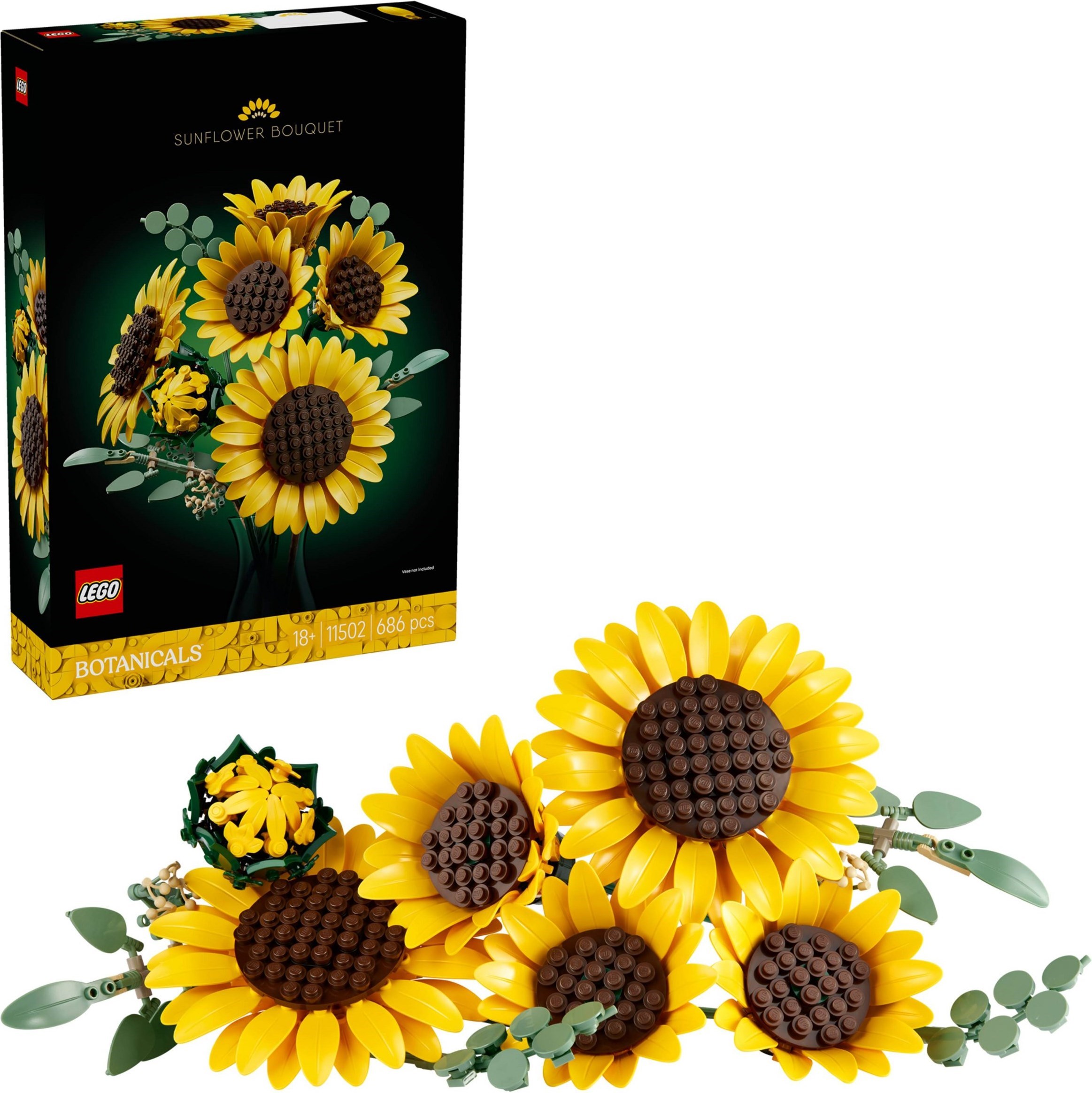 11502 Botanicals Lego® Sunflower Bouquet - Bó hoa Hướng dương - Đồ chơi lắp ráp 2026