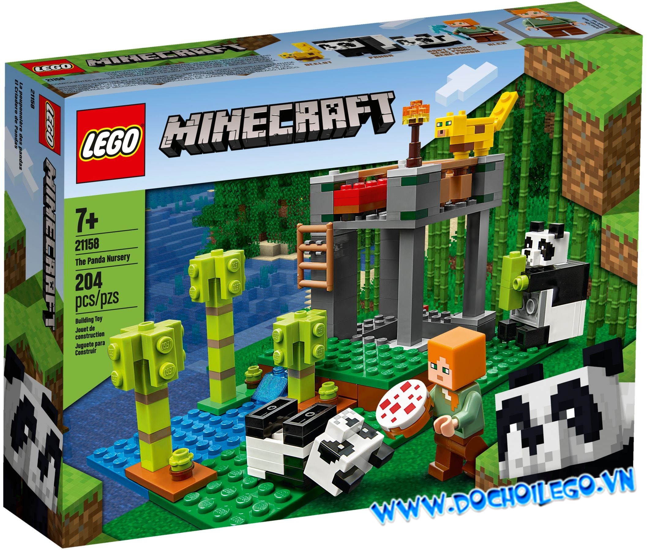❤️  21158 LEGO minecraft The Panda Nursery - Nơi nuôi dưỡng chú gấu Panda