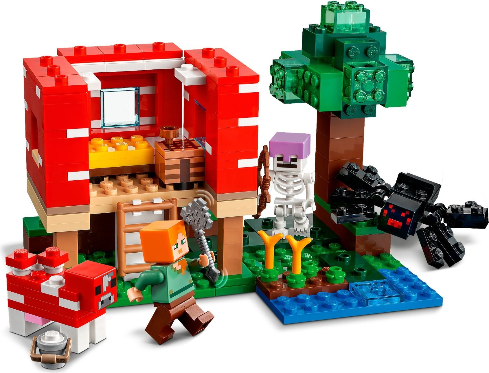 [Có sẵn] 21179 LEGO Minecraft The Mushroom House - Ngôi nhà nấm khổng lồ