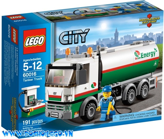 60016 LEGO® City 60016 Tanker Truck (mẫu năm 2013)
