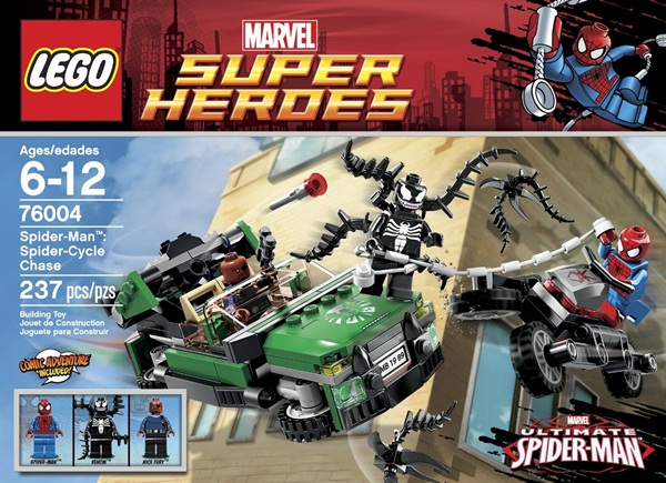 76004 LEGO® Spider man - Spider-Cycle Chase - Mẫu mới năm 2013