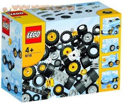 6118 LEGO® Wheels and Tyres: Bánh xe/ lốp xe.