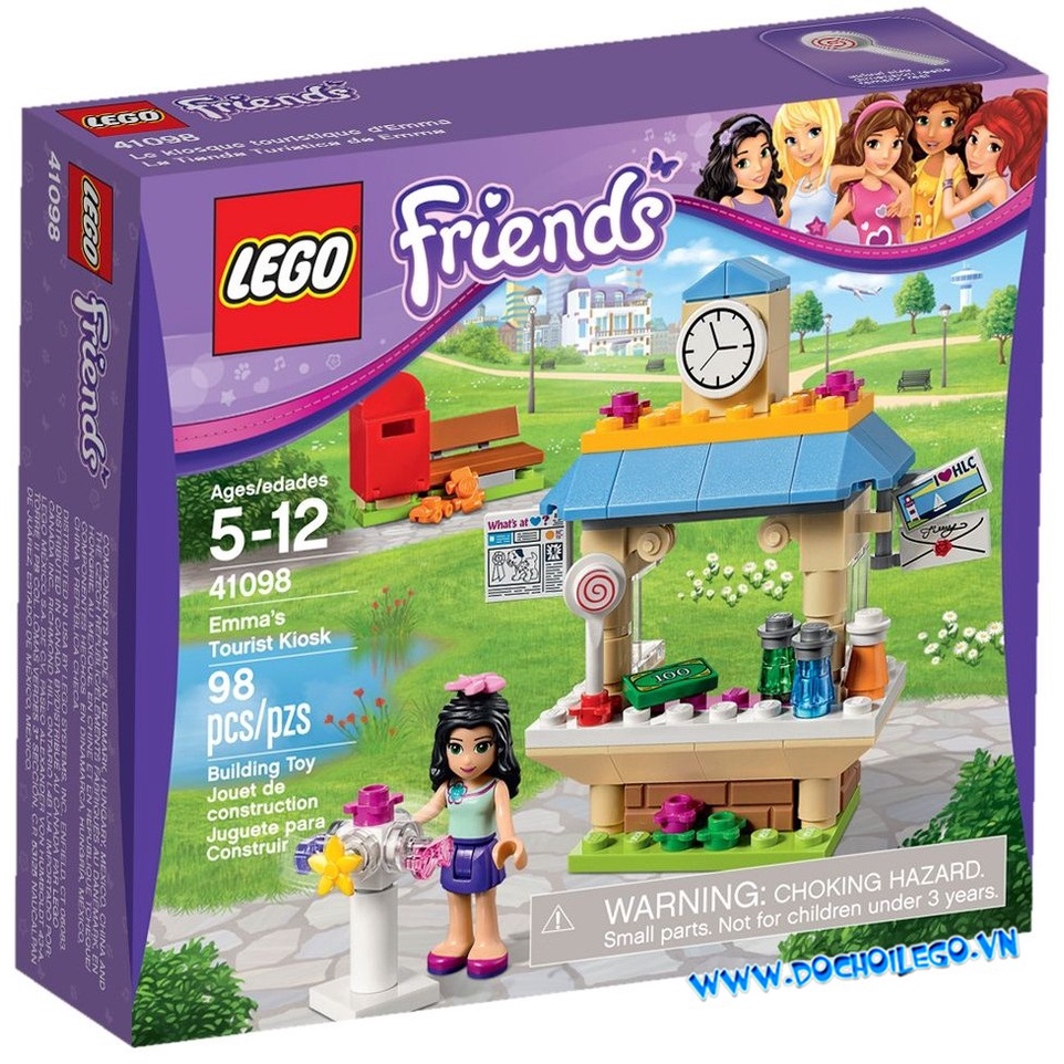 []Hộp xấu[]??41098 LEGO Friends Emma's Tourist Kiosk -Kiosk bán hàng phục vụ khách du lịch