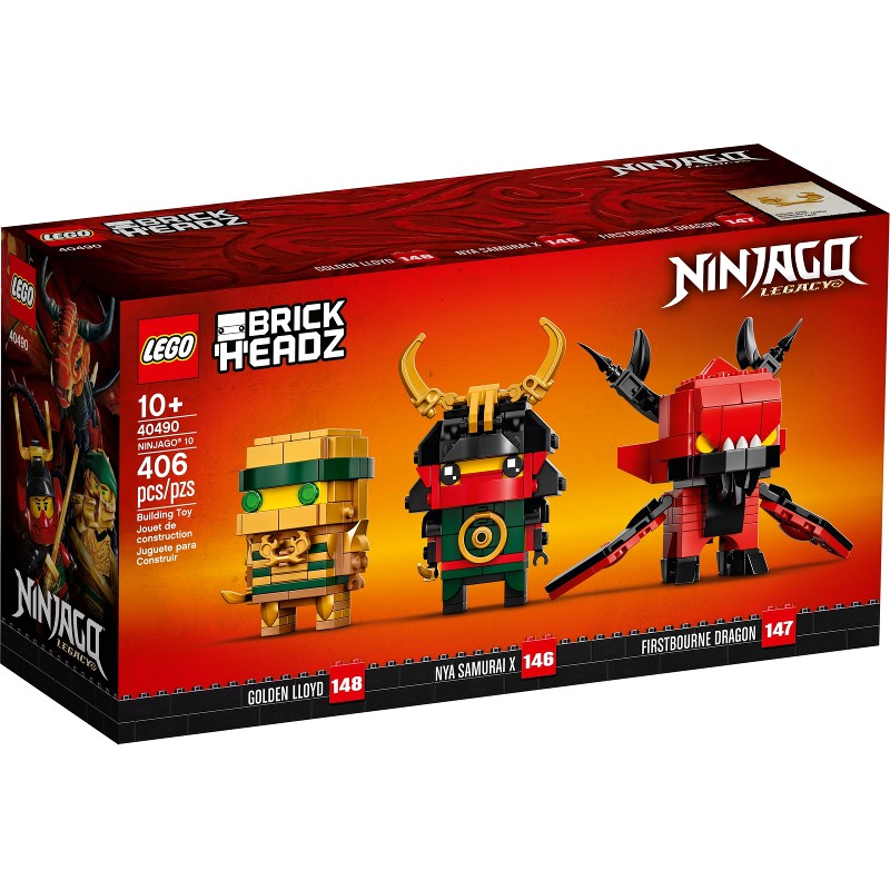 40490 LEGO BrickHeadz Ninjago 10th Anniversary - Bộ Ninjago kỷ niệm 10 năm