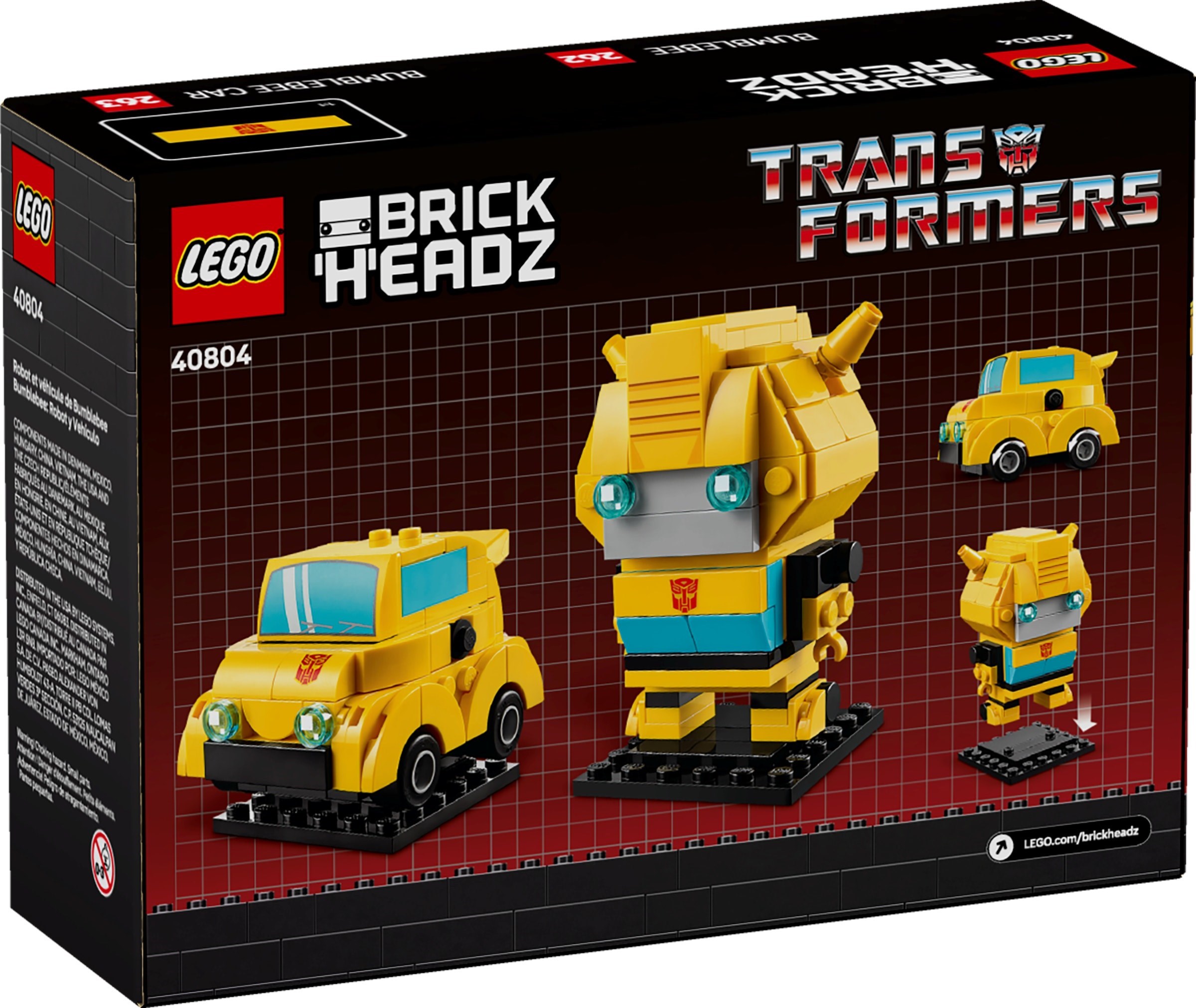40804 LEGO Brickheadz Bumblebee Robot & Vehicle - Đồ chơi lắp ráp