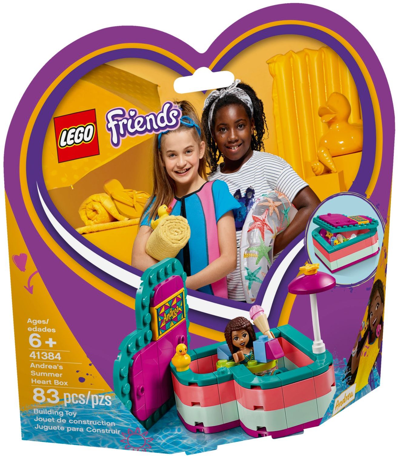 41384 LEGO Friends Andrea's Summer Heart Box - Hộp trái tim mùa hè của Andrea