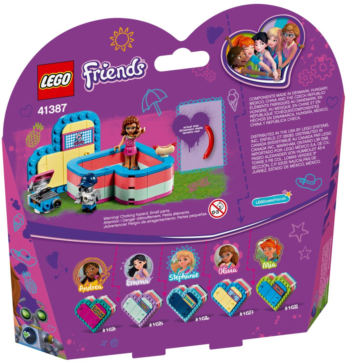 41387  LEGO® Friends Olivia's Summer Heart Box- Hộp trái tim mùa hè của Olivia