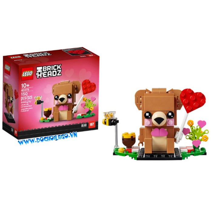 40379 LEGO Brickheadz Valentine's Bear - Gấu yêu thương