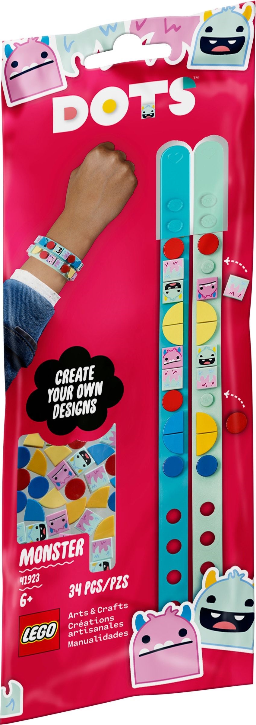 [Có sẵn] 41923 LEGO Dots Monster Bracelets - Bộ Vòng Tay Quái Vật Tinh Nghịch