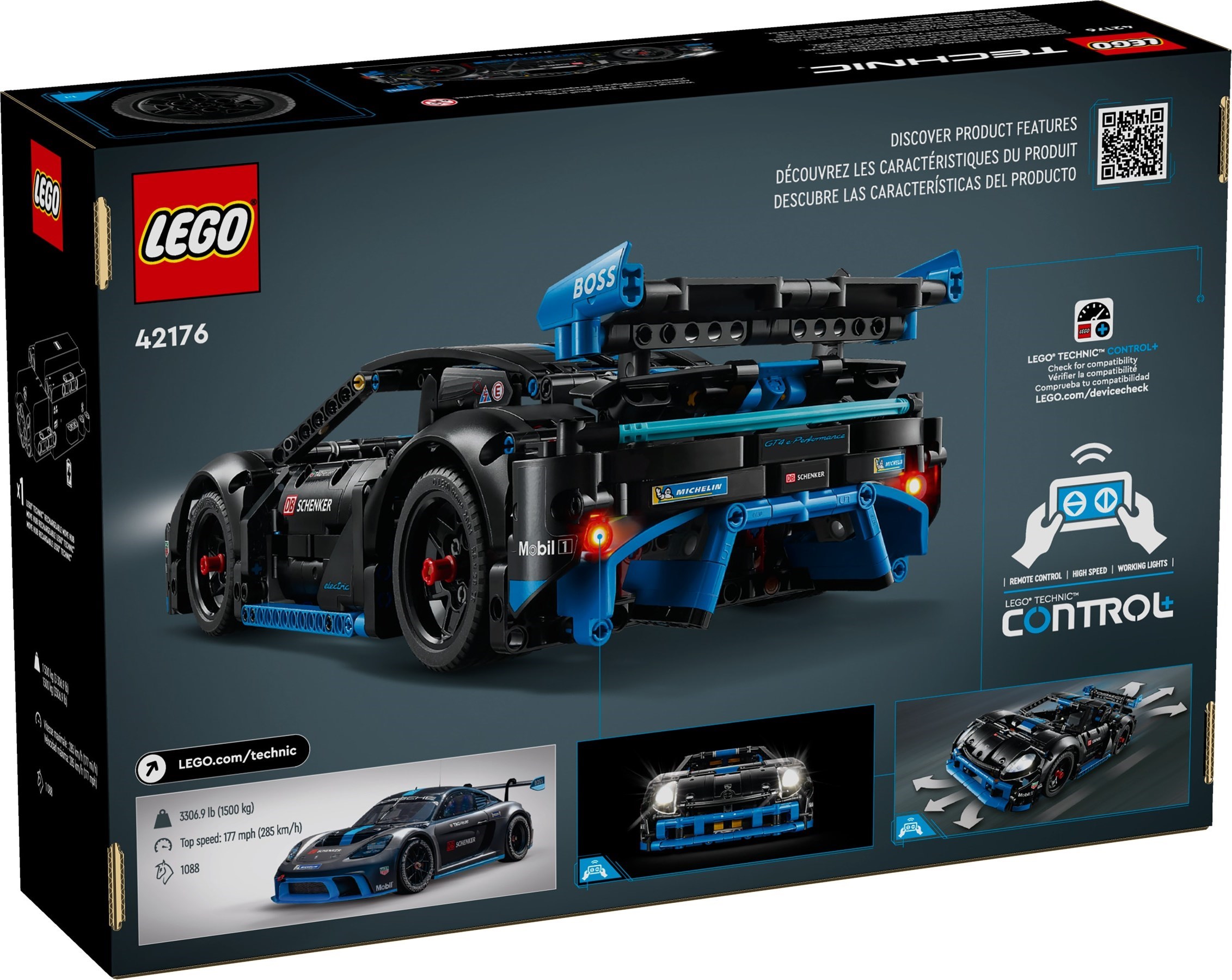 42176 Lego Technic Porsche GT4 e-Performance Race Car- Siêu xe Đồ chơi lắp ráp