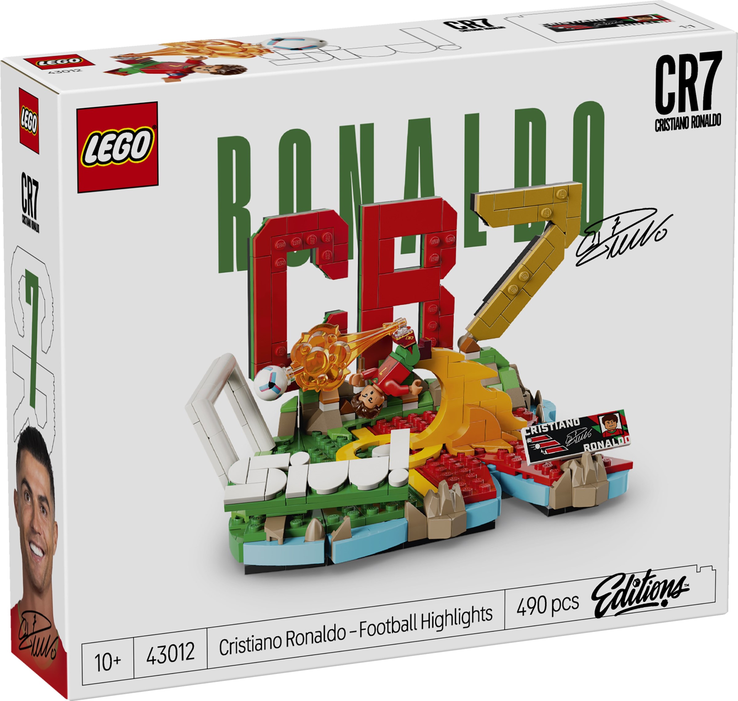 43012 LEGO Set Edition Cristiano Ronaldo – Football Highlights - Đồ chơi lắp ráp, sân cỏ, đá banh