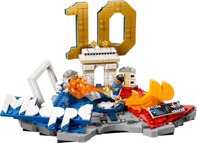 43013 LEGO Set Edition Kylian Mbappé – Football Highlights- Đồ chơi lắp ráp, sân cỏ, đá banh
