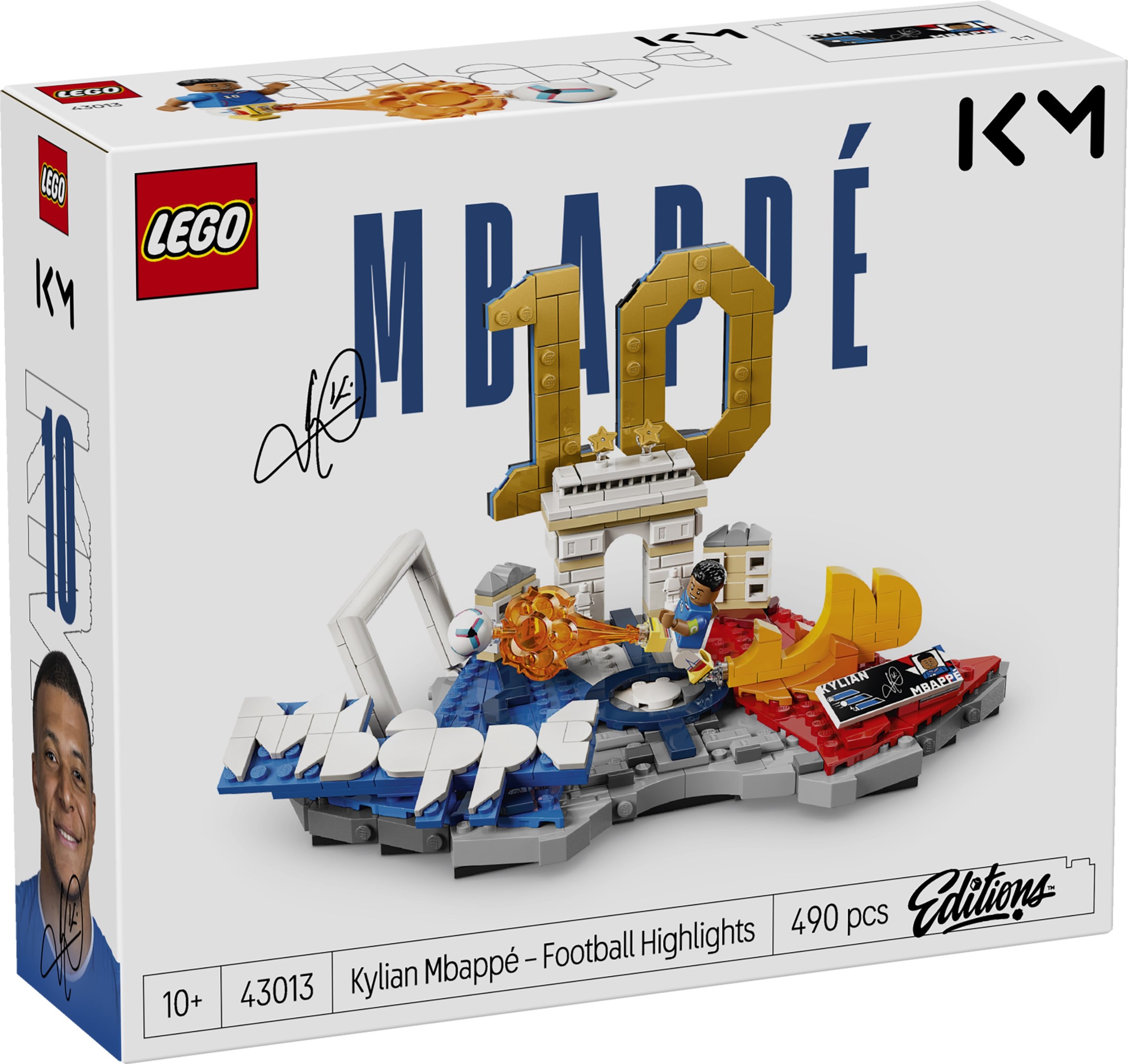 43013 LEGO Set Edition Kylian Mbappé – Football Highlights -Đồ chơi lắp ráp, sân cỏ, đá banh