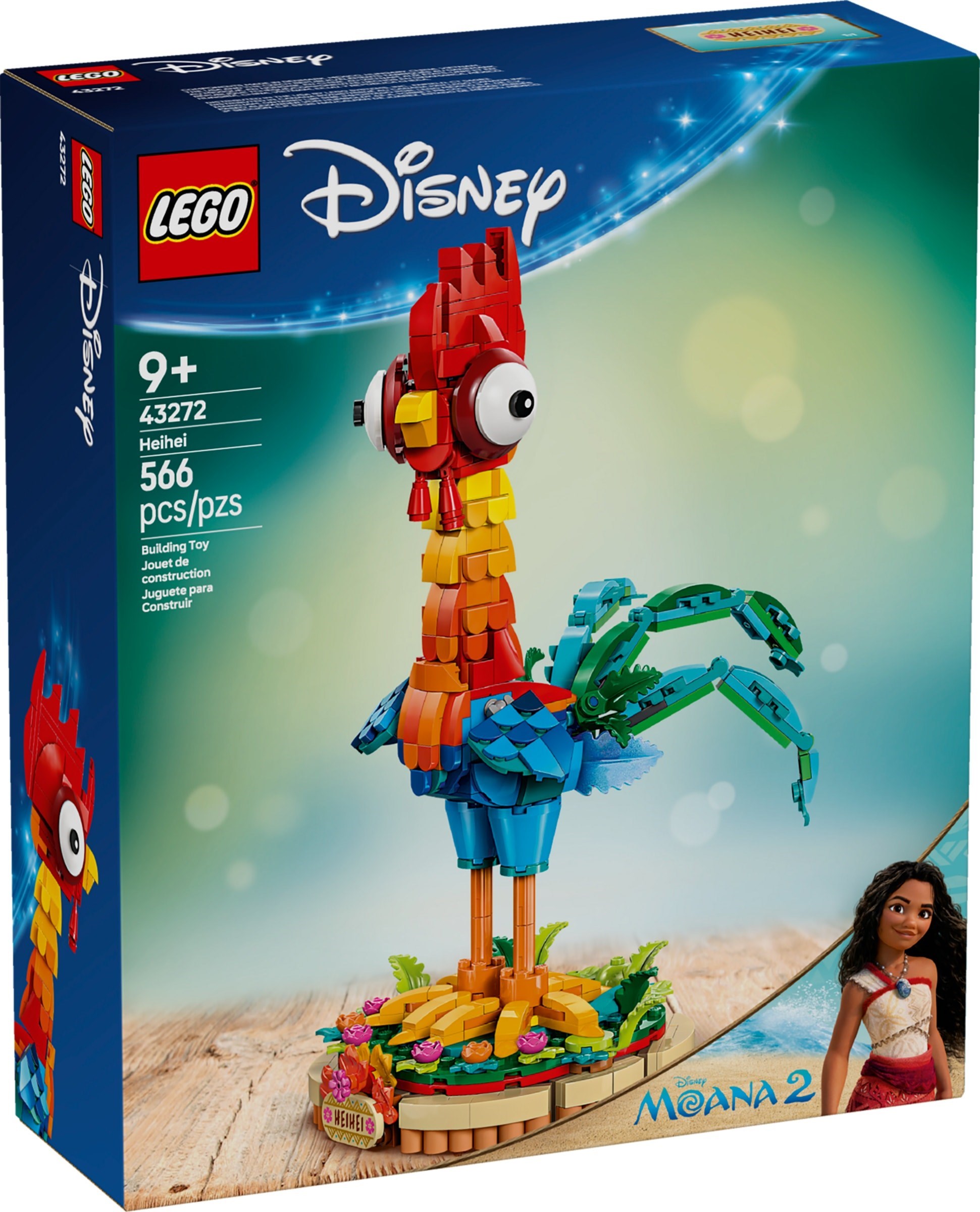 43272 LEGO Disney Moana 2 Heihei - Đồ chơi lắp ráp, Gà Heihei