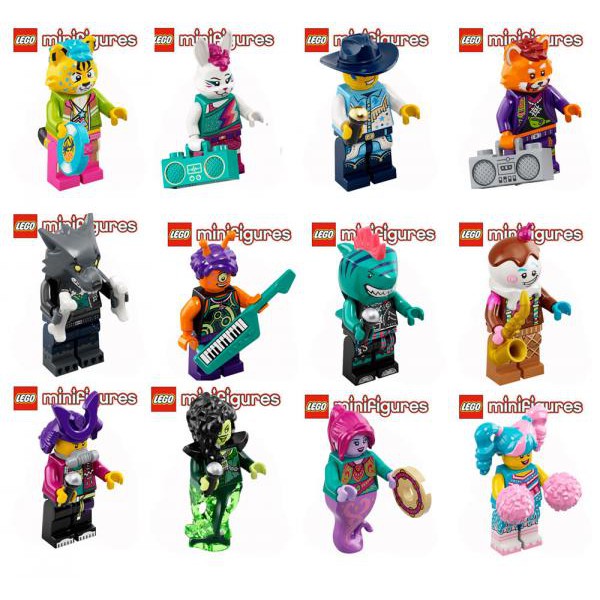 43101 LEGO Bandmates Vidiyo Series 1 - Bộ nhân vật 12 nhân vật không trùng nhau