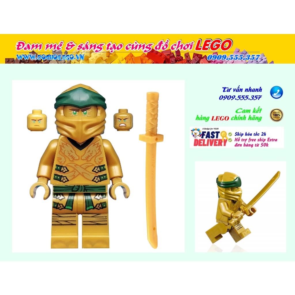 Nhân vật Lloyd - đồ chơi lắp ráp Ninjago Legacy (Golden Ninja) cao 4-5cm - mã số njo584