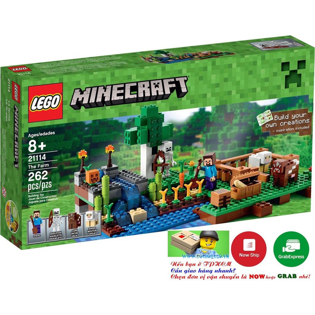 21114 LEGO® Minecraft The Farm - Bộ xếp hình Nông trại