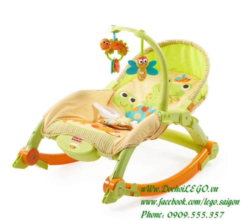 T2518 Fisher Price® Newborn-to-Toddler Portable Rocker - Ghế rung Fisher Price