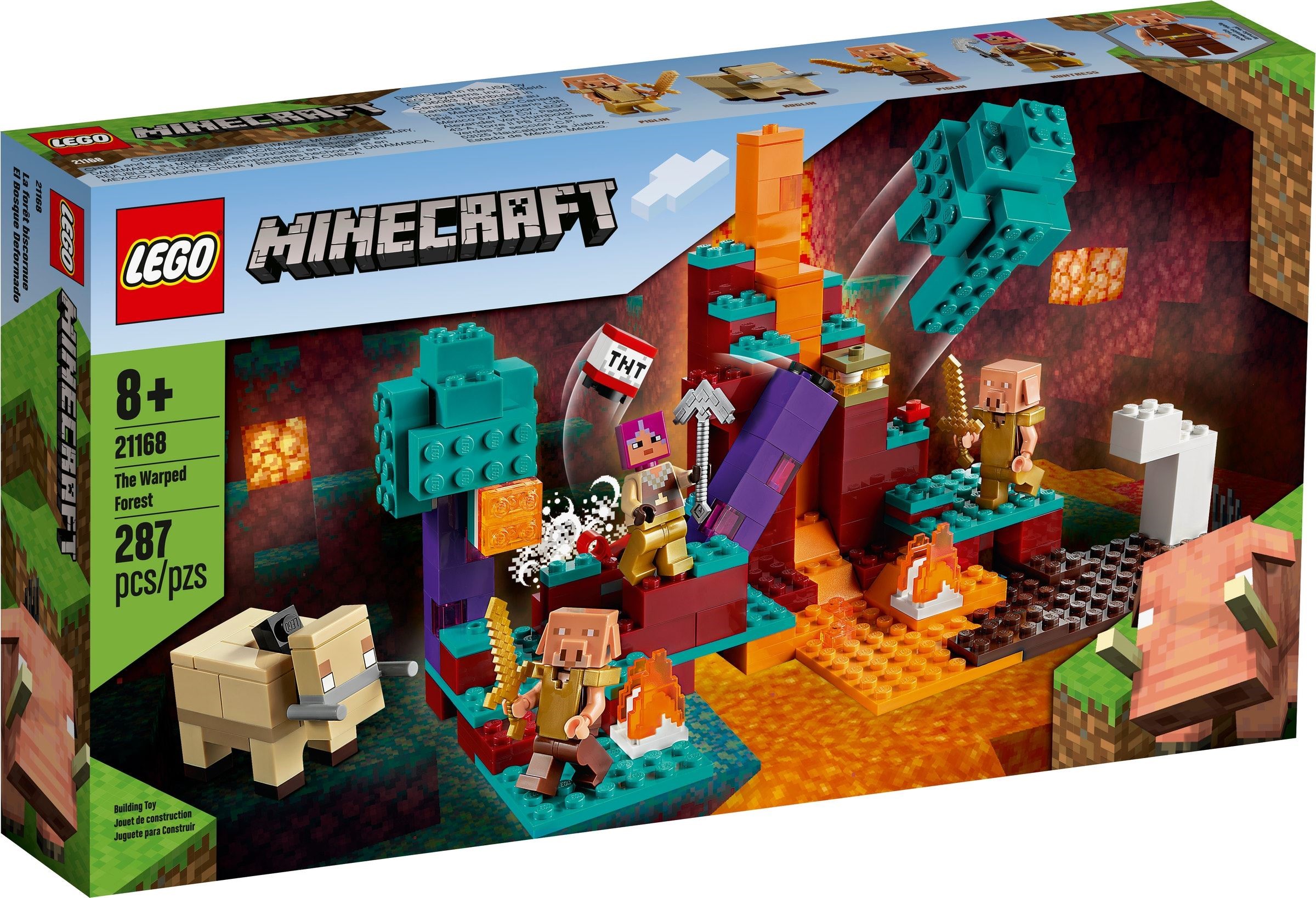 21168 LEGO Minecraft The Warped Forest - Khu rừng sinh thái Warped