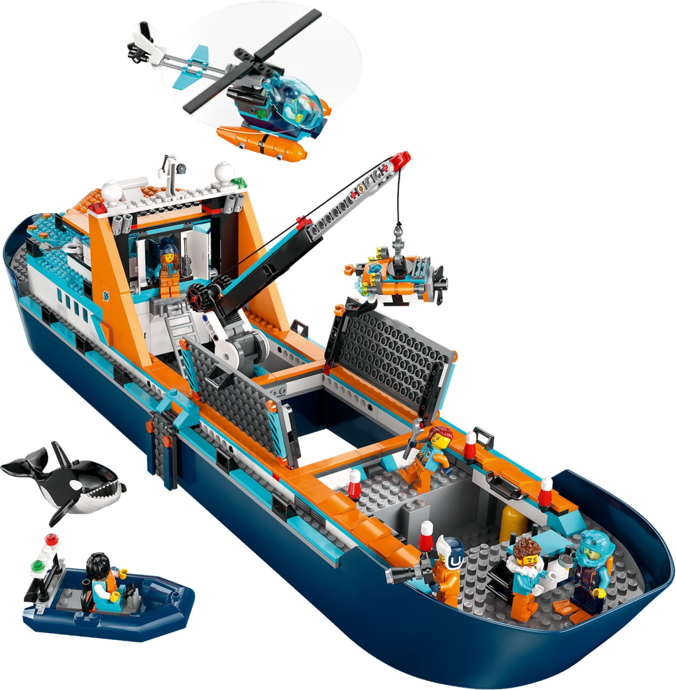 60368 Đồ chơi lắp ráp Lego  Arctic Explorer Ship - Bộ xếp hình Tàu thám hiểm bắc cực
