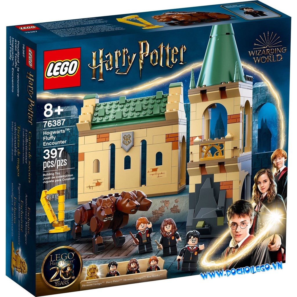 76387 LEGO Harry Potter Hogwarts: Fluffy Encounter - Cuộc phiêu lưu với chú chó 3 đầu