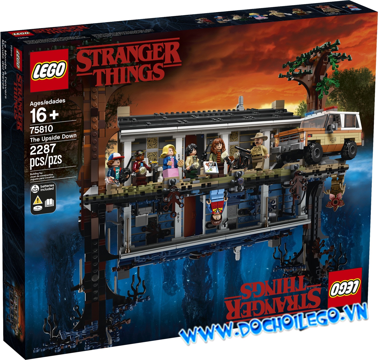 75810 LEGO Stranger things The Upside Down - Nhà up ngược.