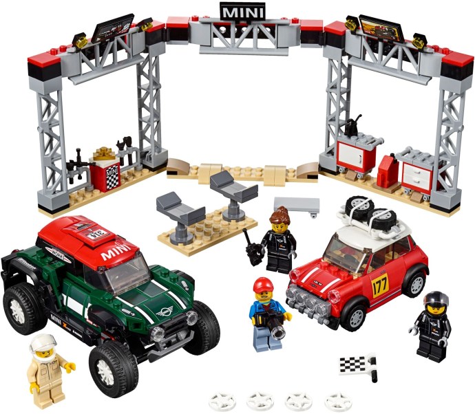 Siêu xe 75894 LEGO Speed Champions 1967 Mini Cooper S Rally and 2018 Mini John Cooper Works Buggy