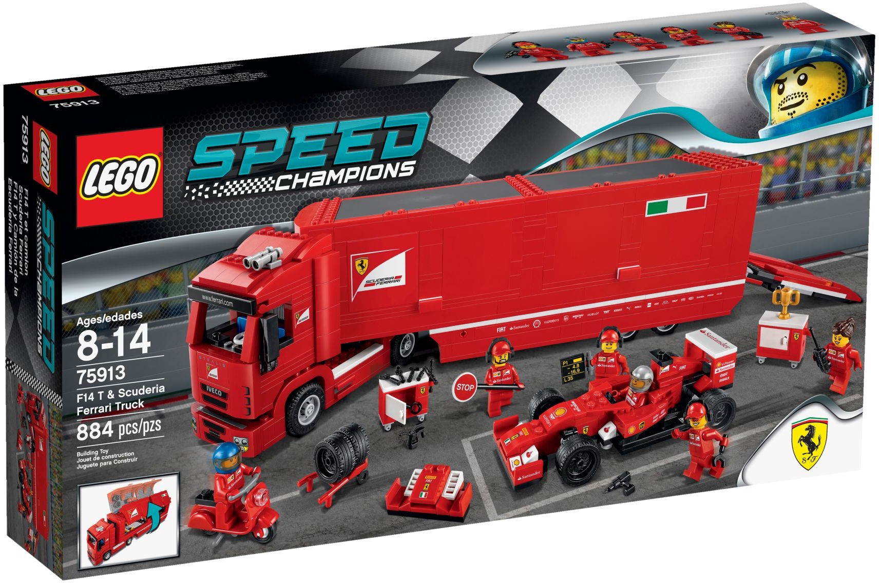 75913 LEGO F14 T & Scuderia Ferrari Truck 516