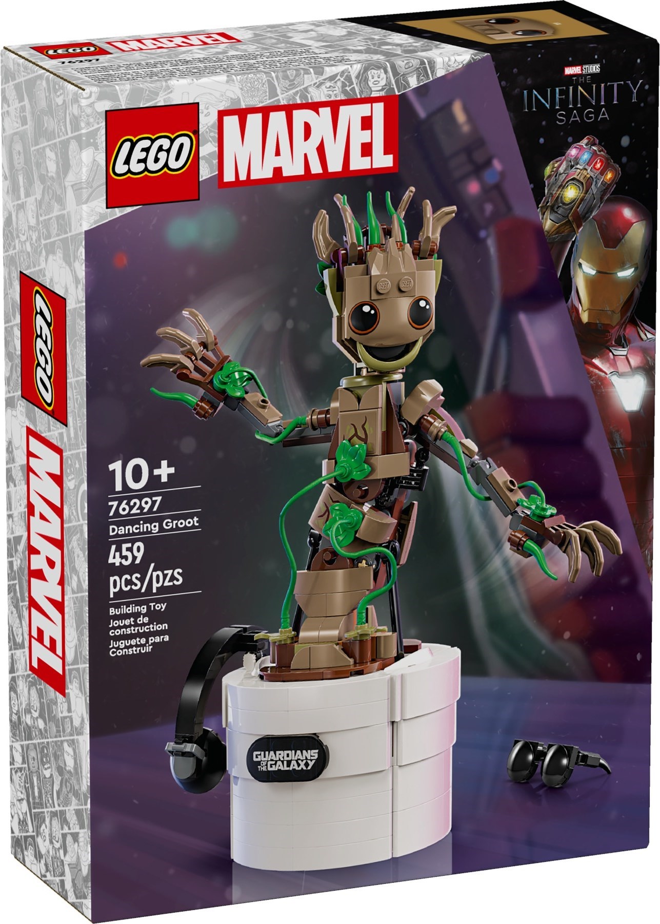 76297 Iego Marvel Super Heroes Guardians of the Galaxy76297 Dancing Groot -  Nhân vật Groot vui nhộn