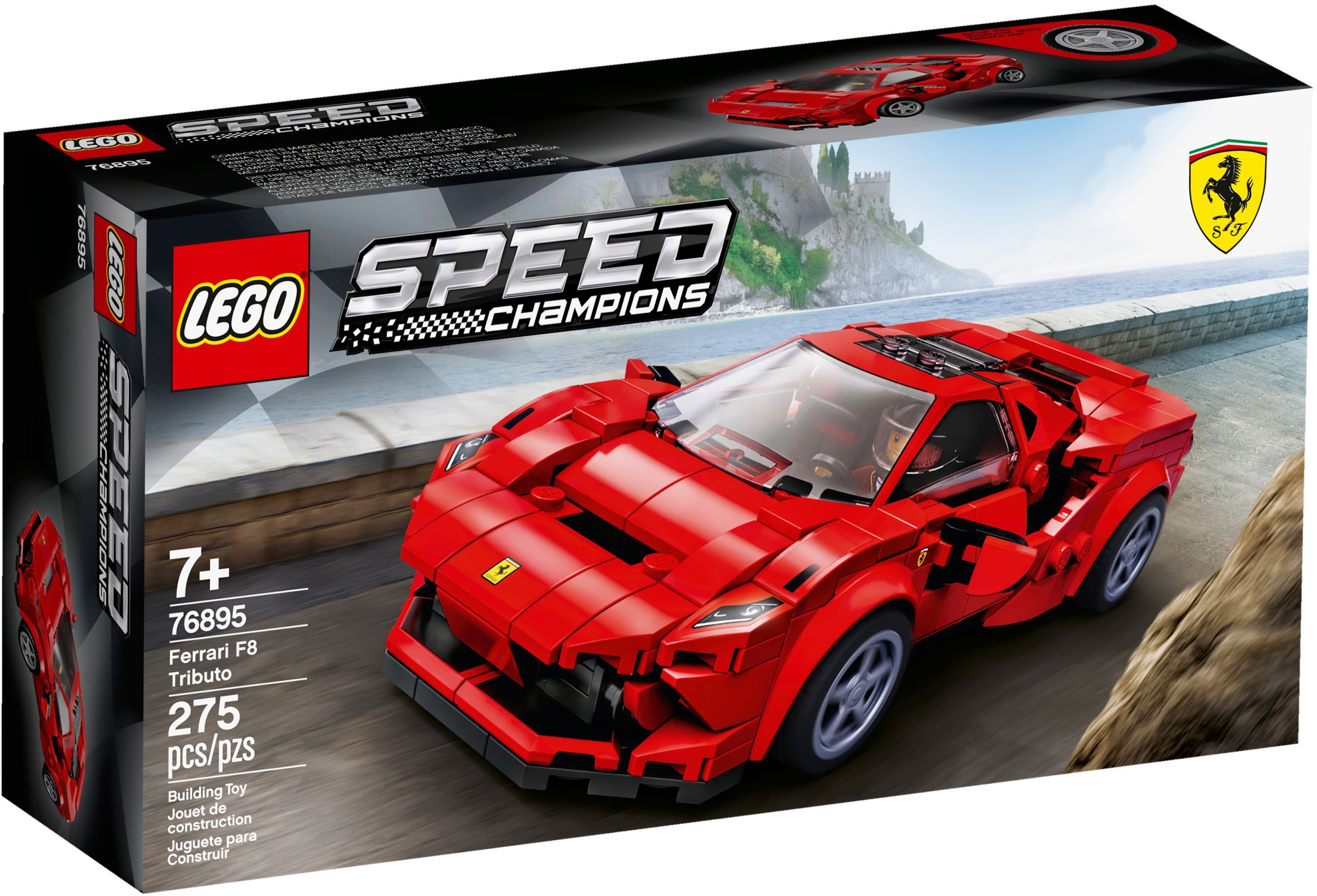 76895 LEGO Speed Champions Ferrari F8 Tributo - Xe mô hình Ferrari F8 Tributo
