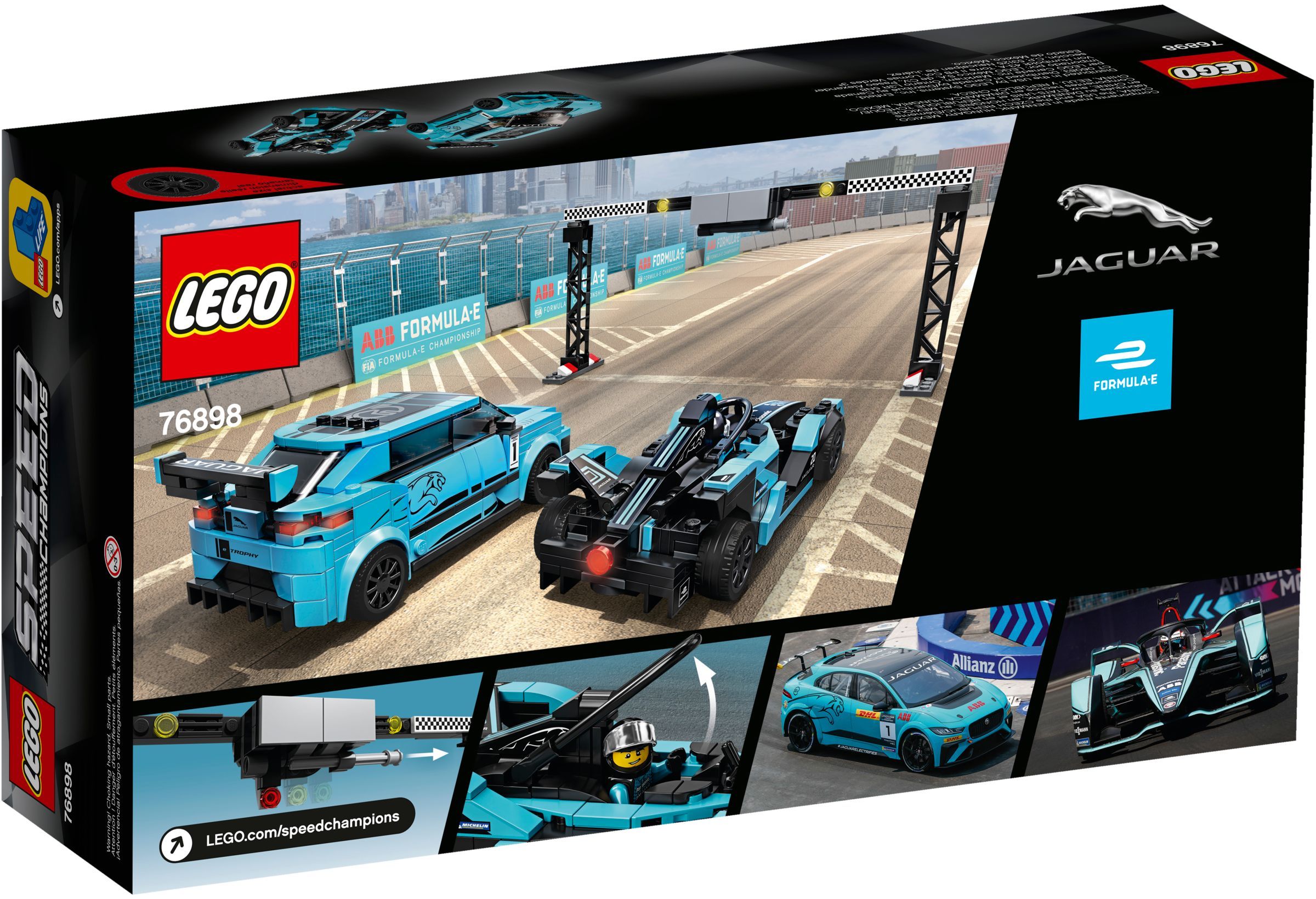 76898 LEGO Speed Champions Formula E Panasonic Jaguar Racing GEN2 Car & Jaguar I-PACE eTROPHY - Siêu xe đua