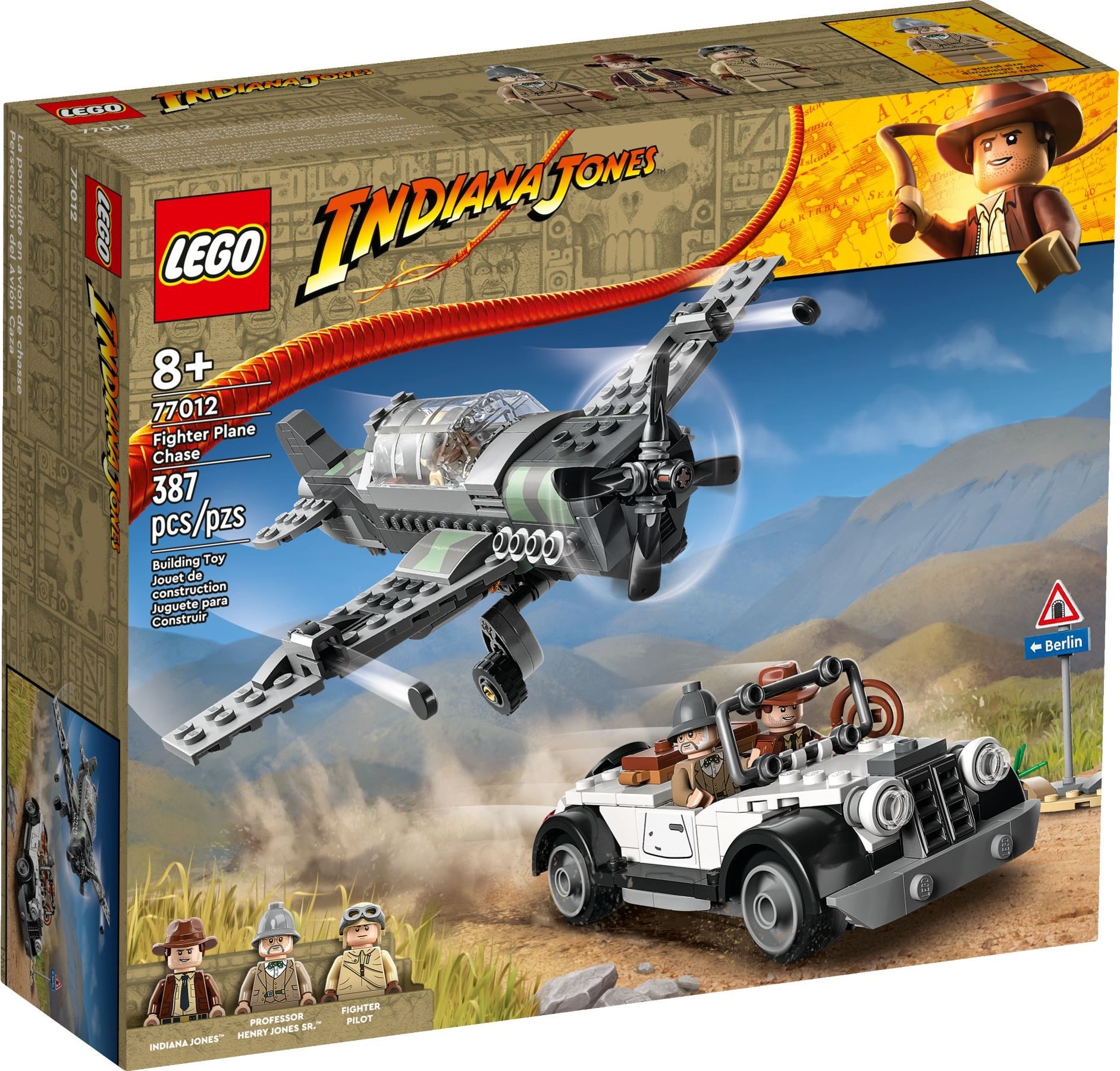 77012 Lego Indiana Jones Fighter Plane Chase - Đồ chơi lắp ráp Cuộc rượt đuổi phi cơ chiến đấu