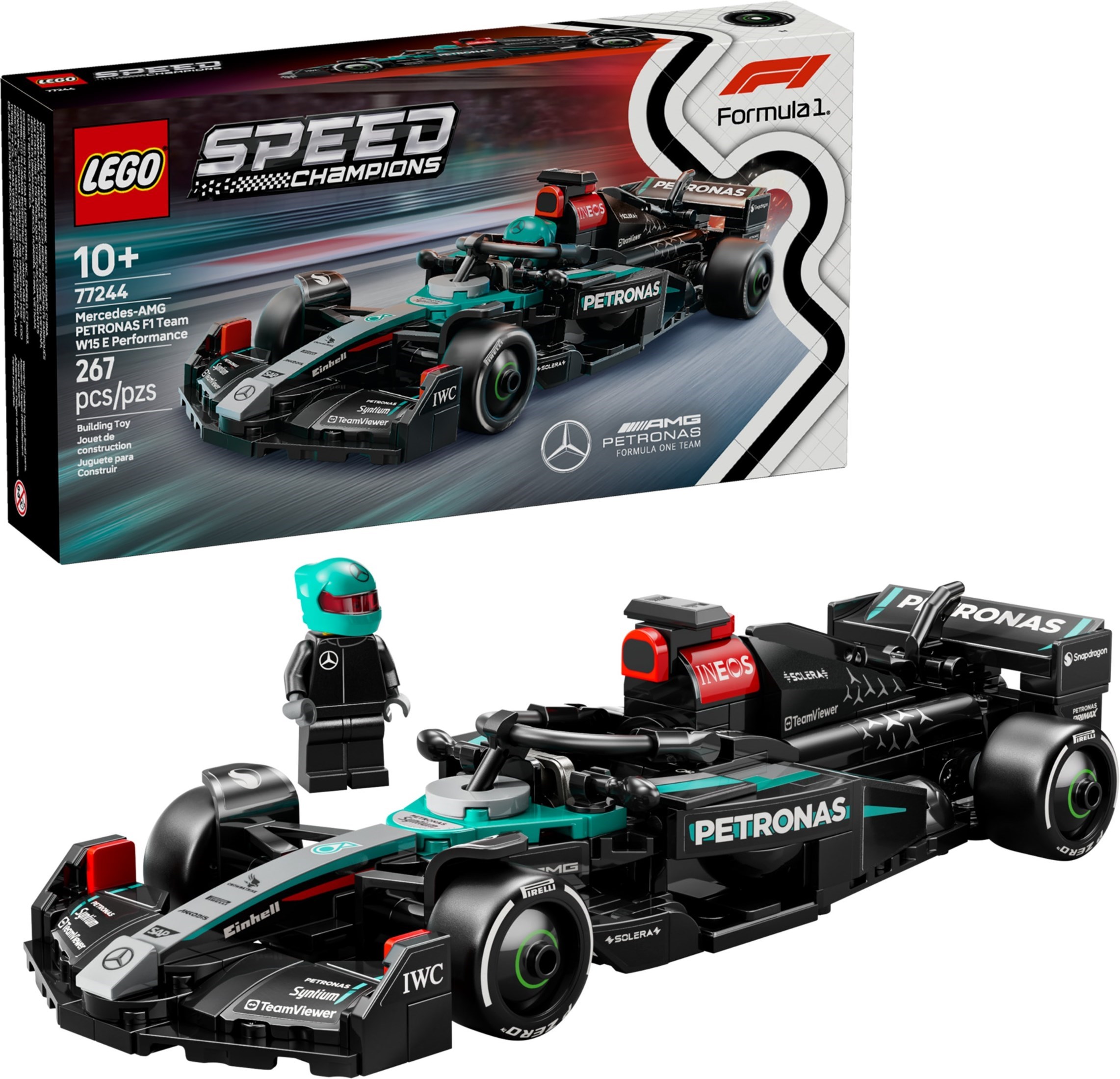 77244 LEGO Speed Champions Formula Mercedes-AMG PETRONAS F1 Team W15 E Performance -  Siêu xe  Đồ chơi lắp ráp 2025