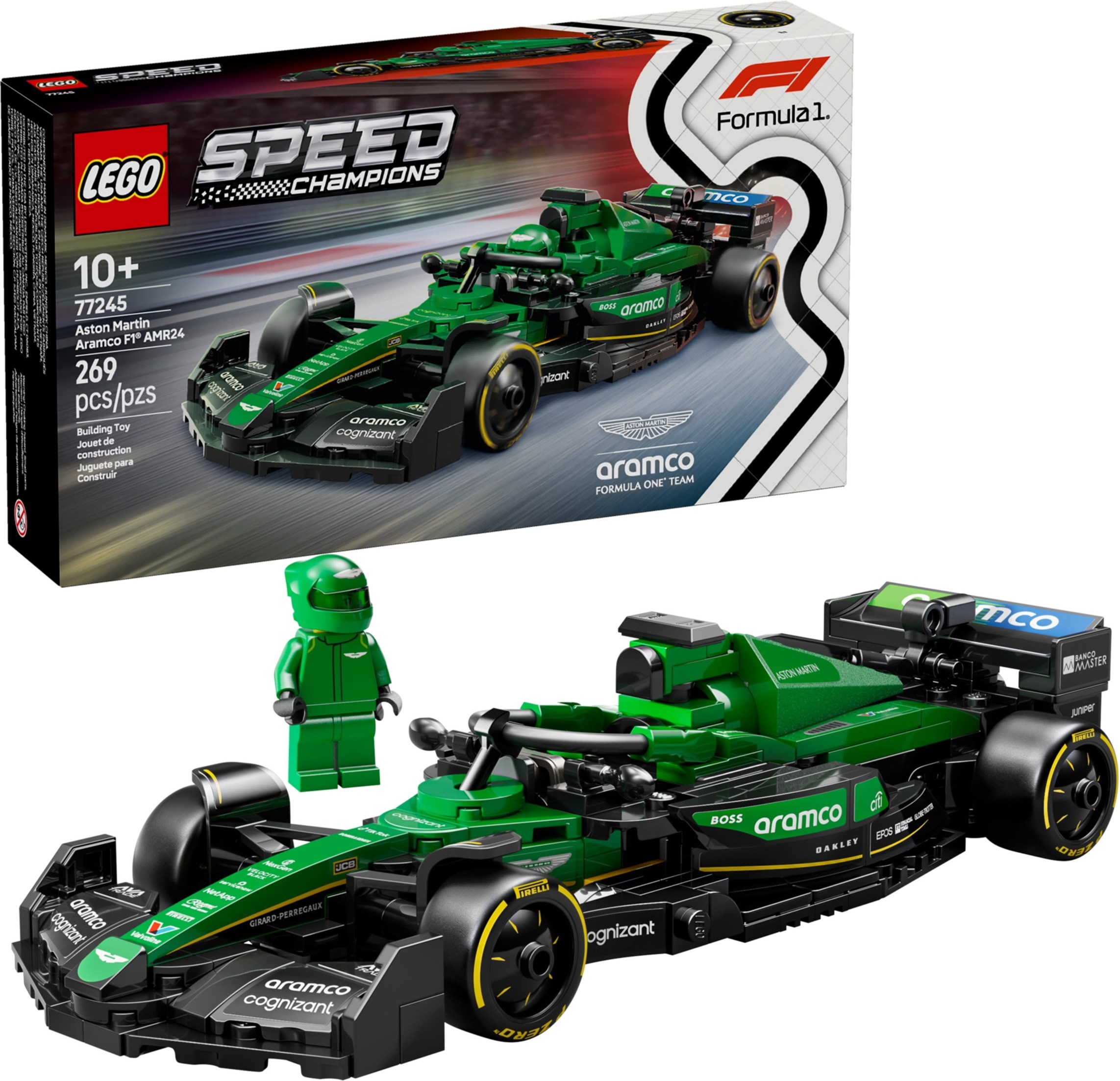 77245 LEGO Speed Champions Formula Aston Martin Aramco F1 AMR24 -  Siêu xe  Đồ chơi lắp ráp 2025
