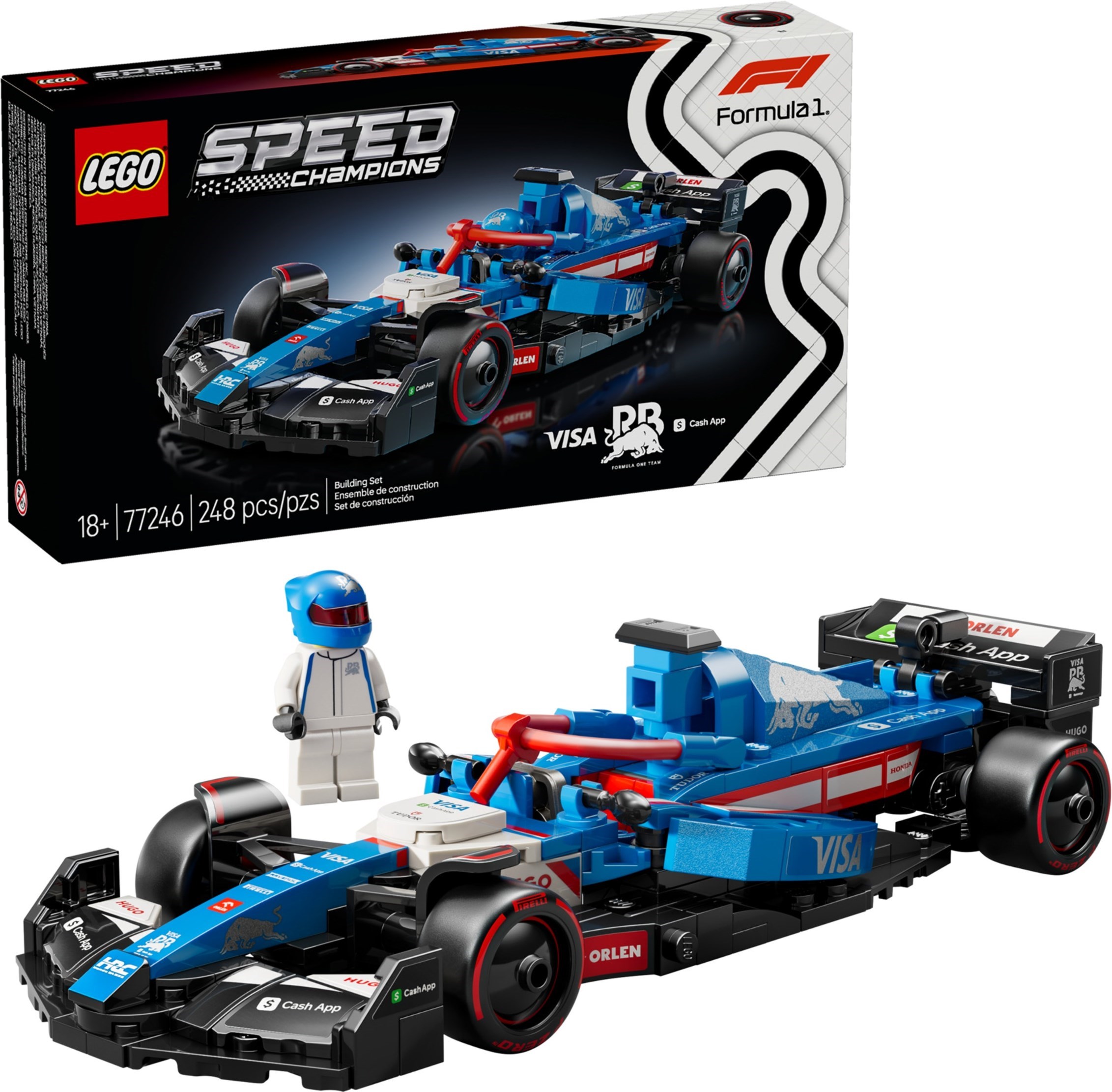 77246 LEGO Speed Champions Formula 1 Visa Cash App VCARB 01-  Siêu xe  Đồ chơi lắp ráp 2025