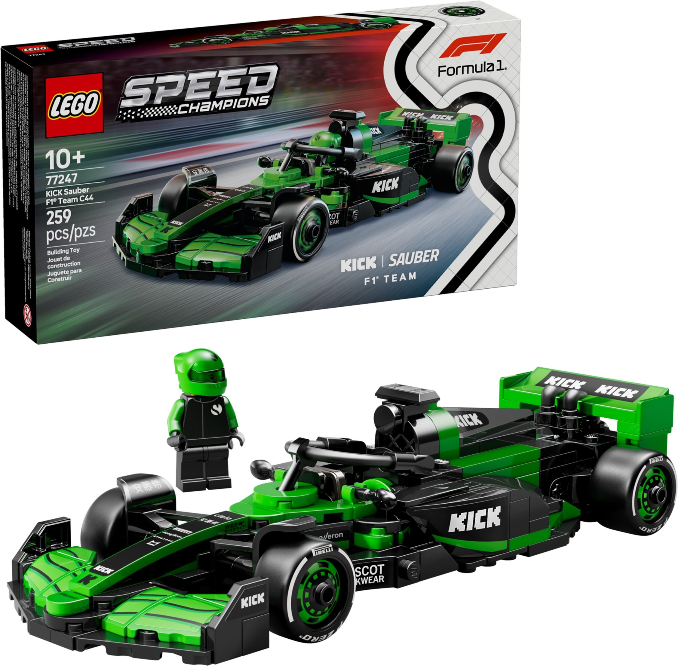 77247 LEGO Speed Champions Formula 1 KICK Sauber F1 Team C44-  Siêu xe  Đồ chơi lắp ráp 2025