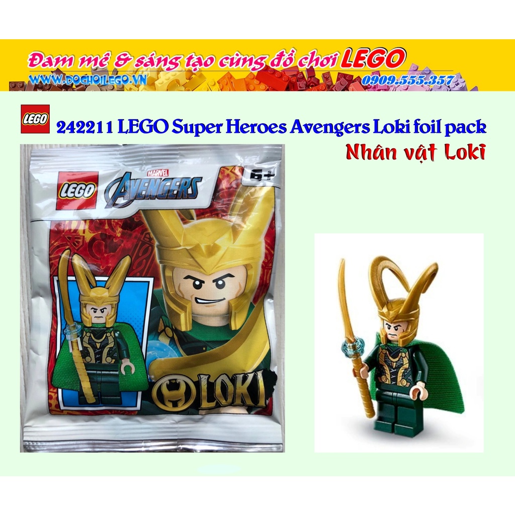242211 LEGO Super Heroes Avengers Loki foil pack -  Túi nhân vật Loki
