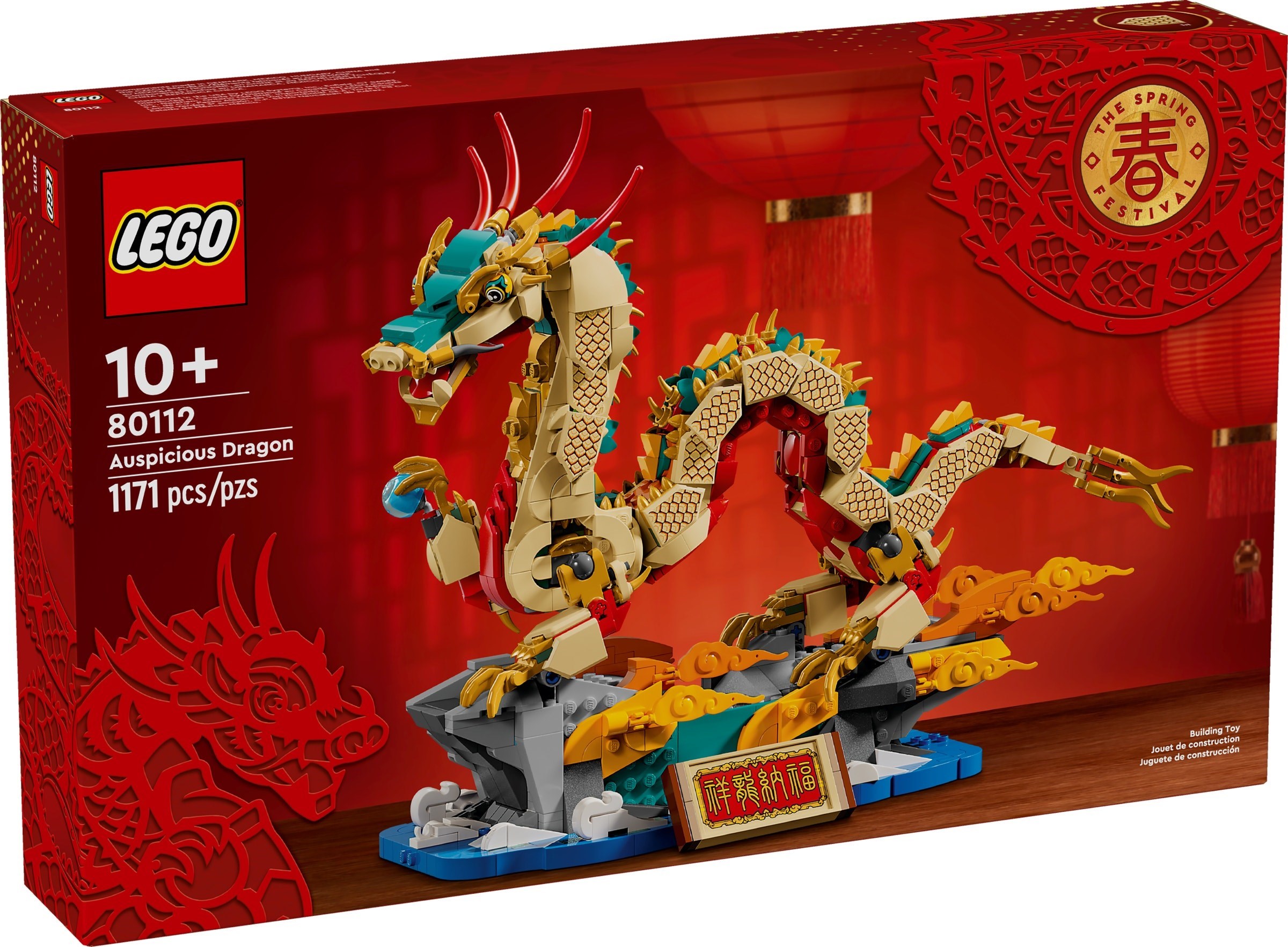 80112 Lego Seasonal Chinese Traditional Festival Auspicious Dragon- Rồng Giáp Thìn may mắn 2024