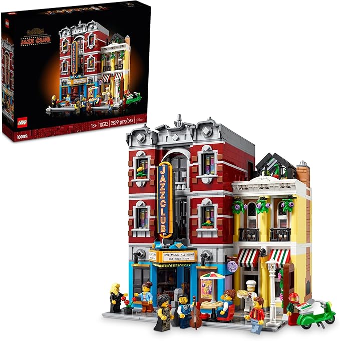 10312 Đồ chơi lắp ráp Iego Icons Modular Buildings Collection Jazz Club - Câu lạc bộ Jazz