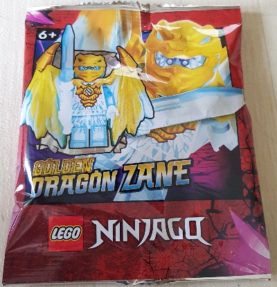 892293 LEGO Ninjago Crystalized Golden Dragon Zane foil pack - Nhân vật Zane rồng vàng