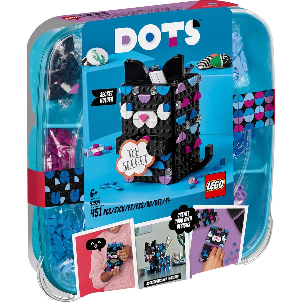 41924 LEGO Dots Secret Holder -  Hộp mèo Bí ẩn