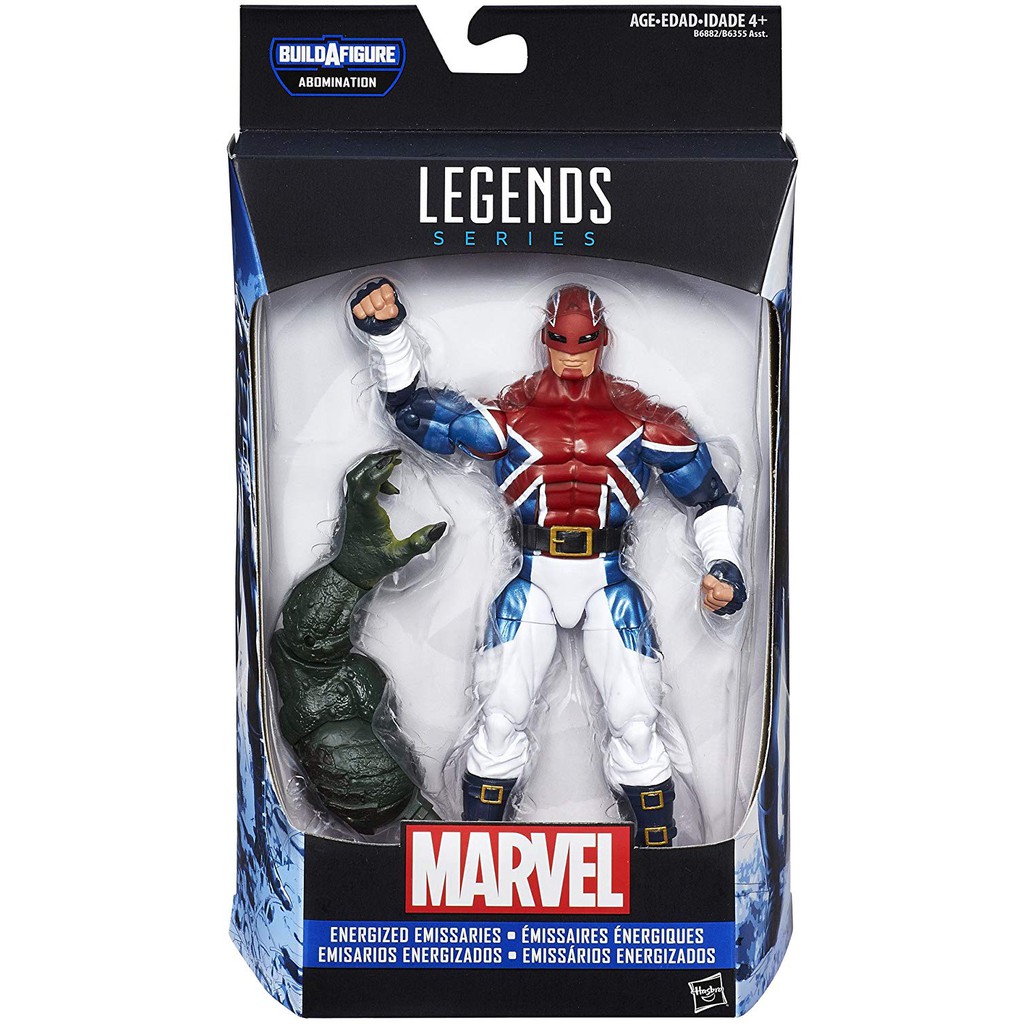 Mô hình Đội trưởng Anh - Marvel Legends Series Energized Emissaries: Captain Britain